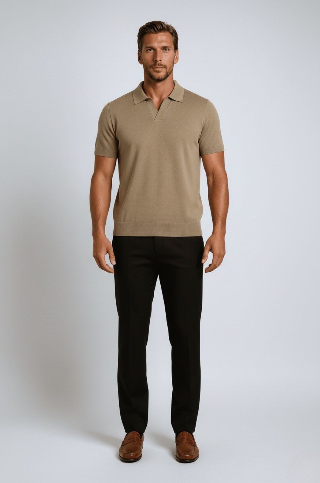 Polo Shirt Men in Technical Fabric Slim Fit