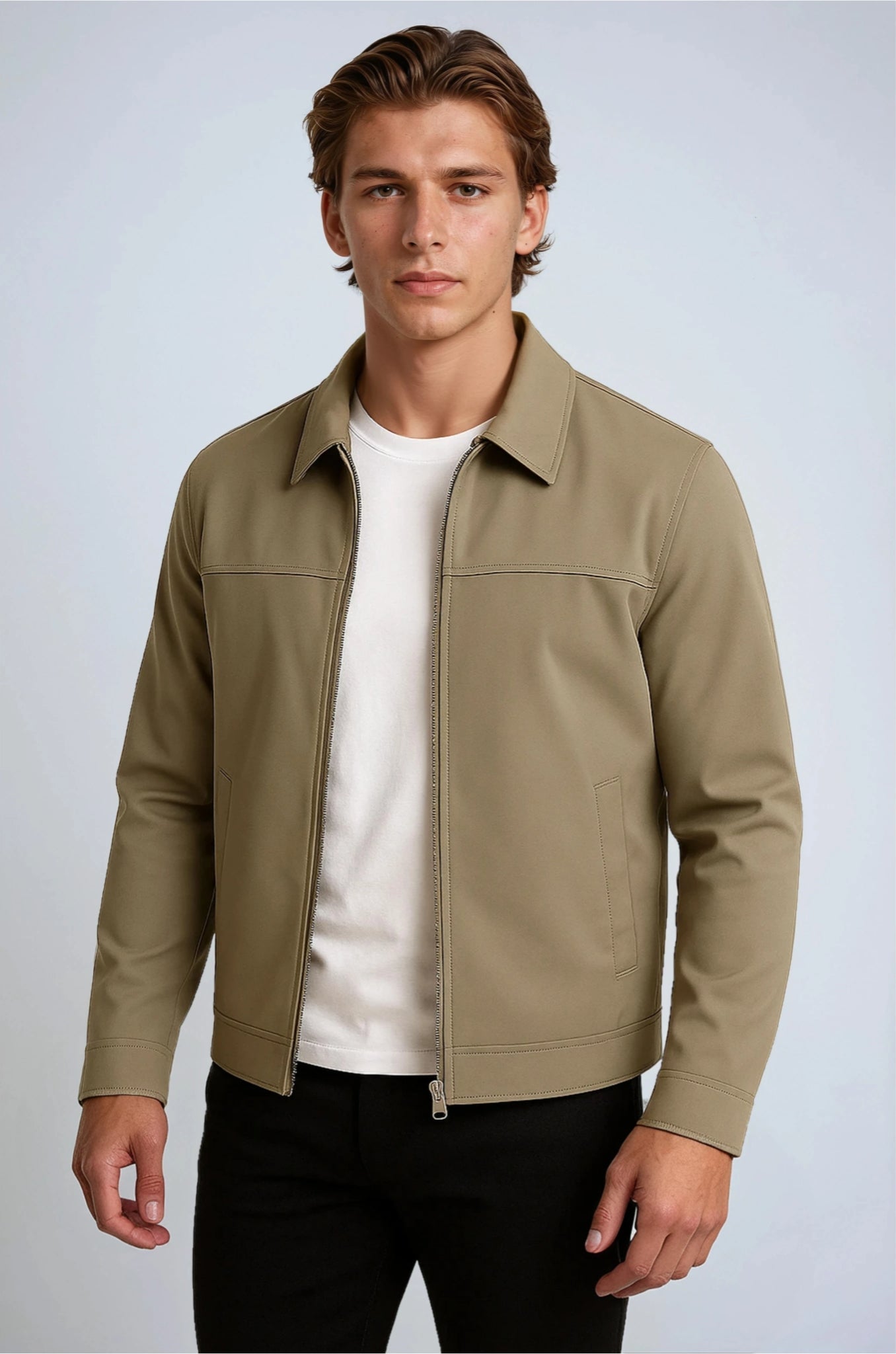 Khaki Casual Jacket
