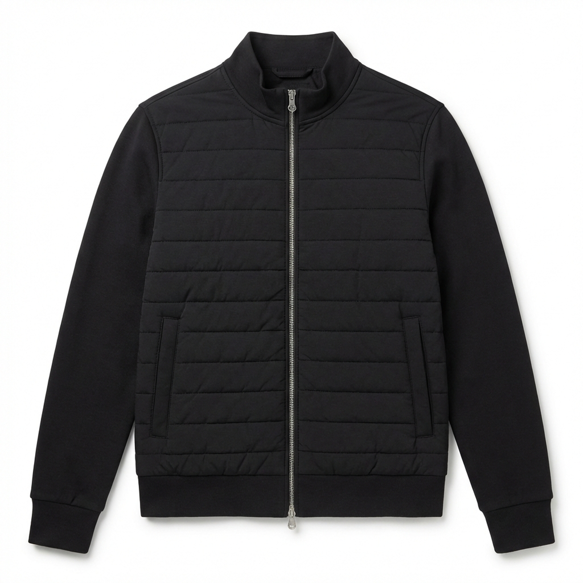 Modern Insulated Winter Jacket Black