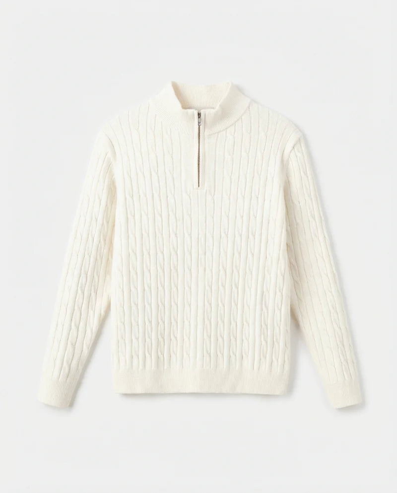The Old Money Quarter Zip Knit