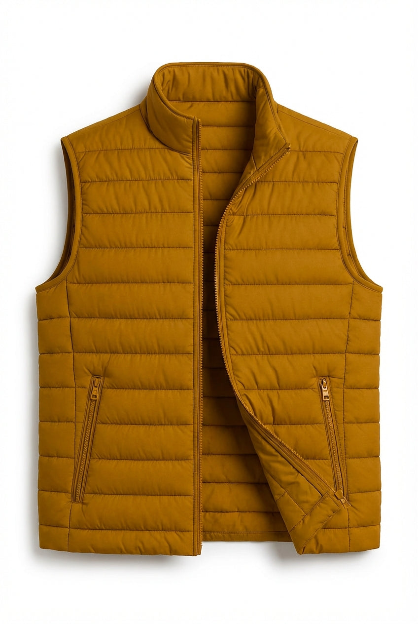 Premium Men's Turmeric Puffer Vest