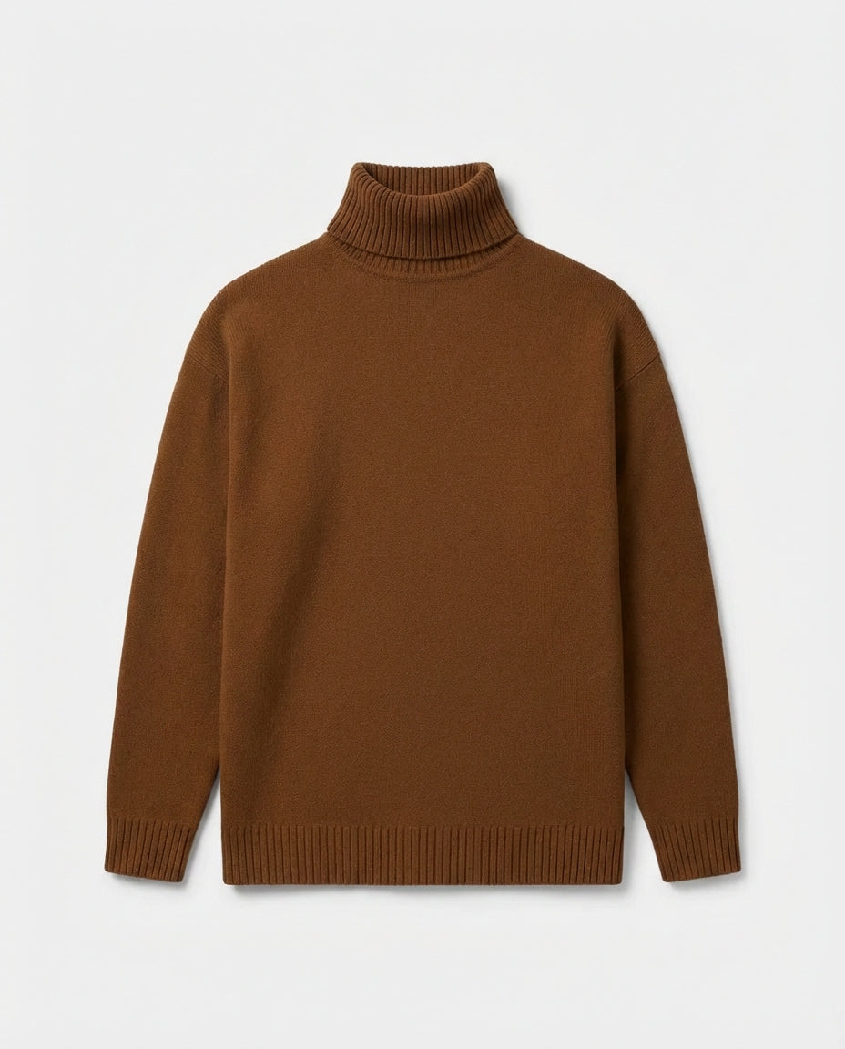 Marceau Textured Lightweight Knit Pullover - Brown