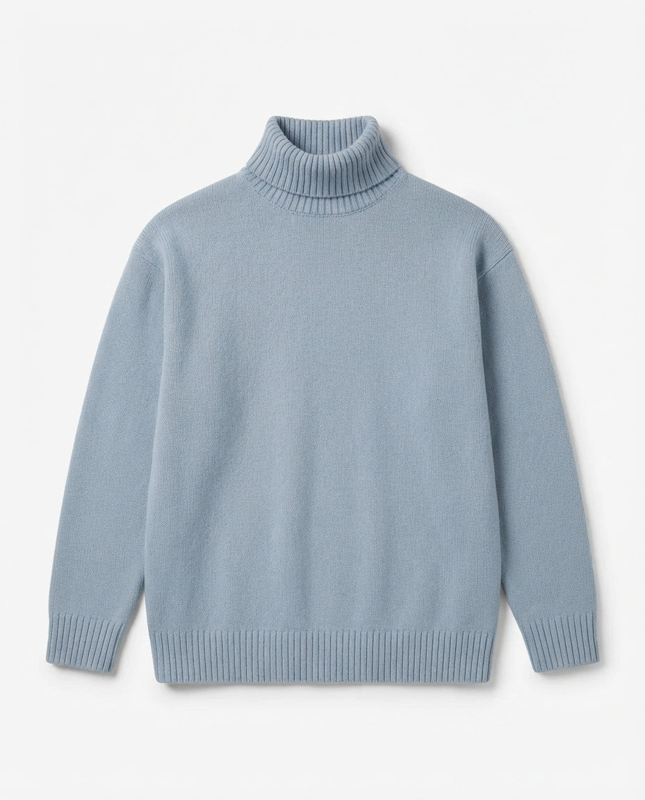 Marceau Textured Lightweight Knit Pullover - Blue