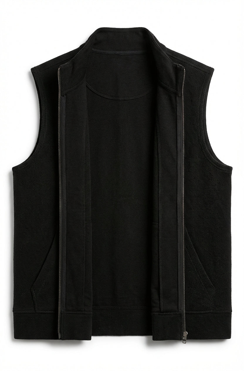 Classic Black Knitted Sleeveless Vest
