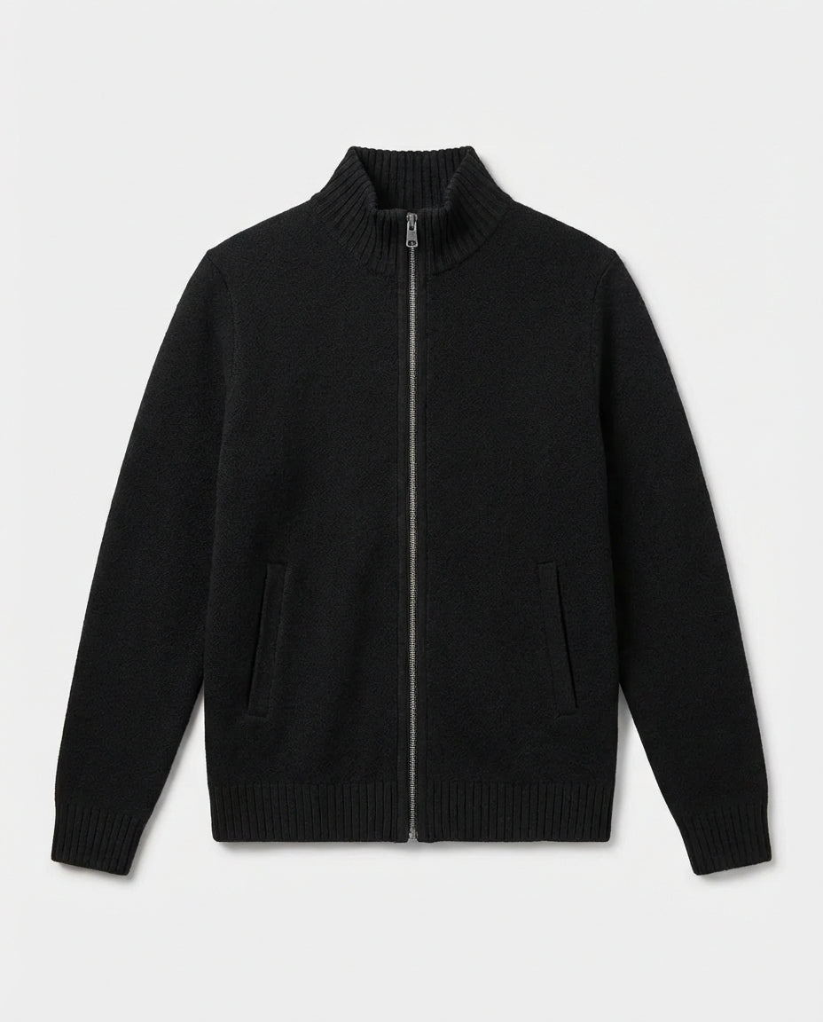 Milan Full-Zip Everyday Winter Vest - Black