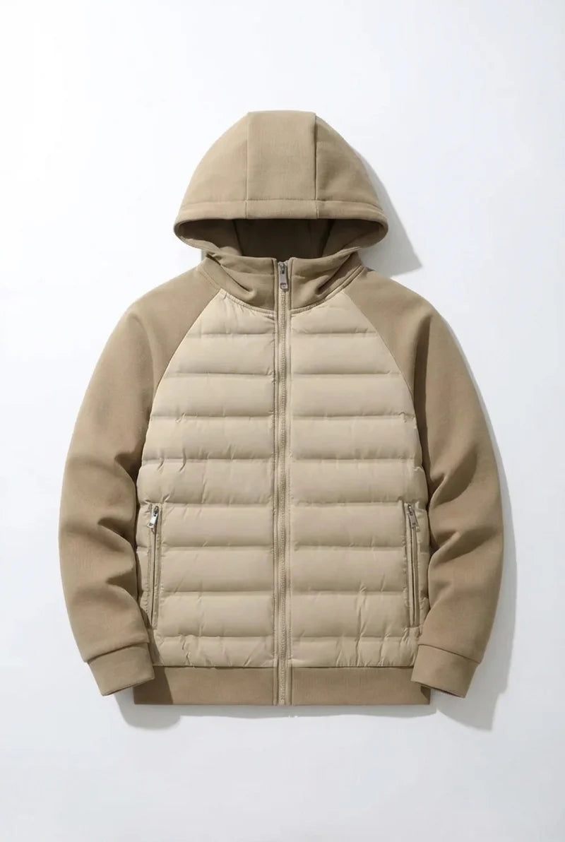 Loose Fit Down Jacket with Hood