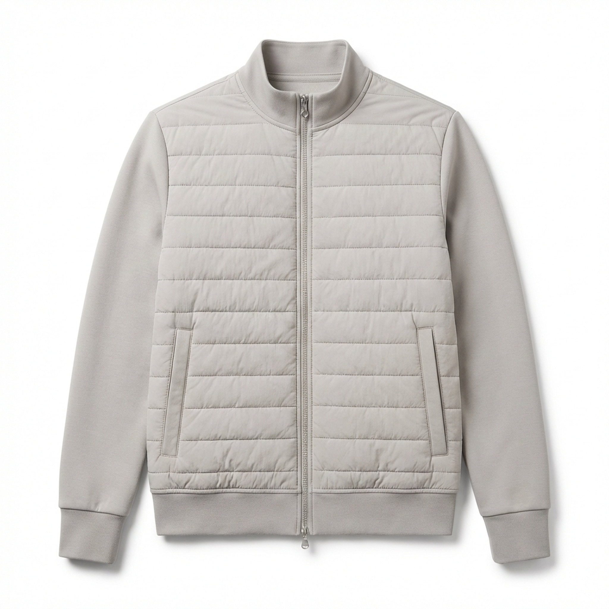 Modern Insulated Winter Jacket - Gray