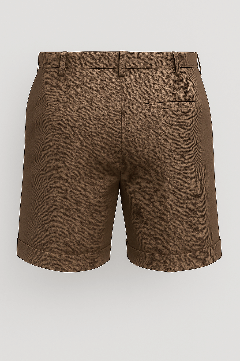 Men's Shorts with Pleats and Pockets – Taupe and Versatile