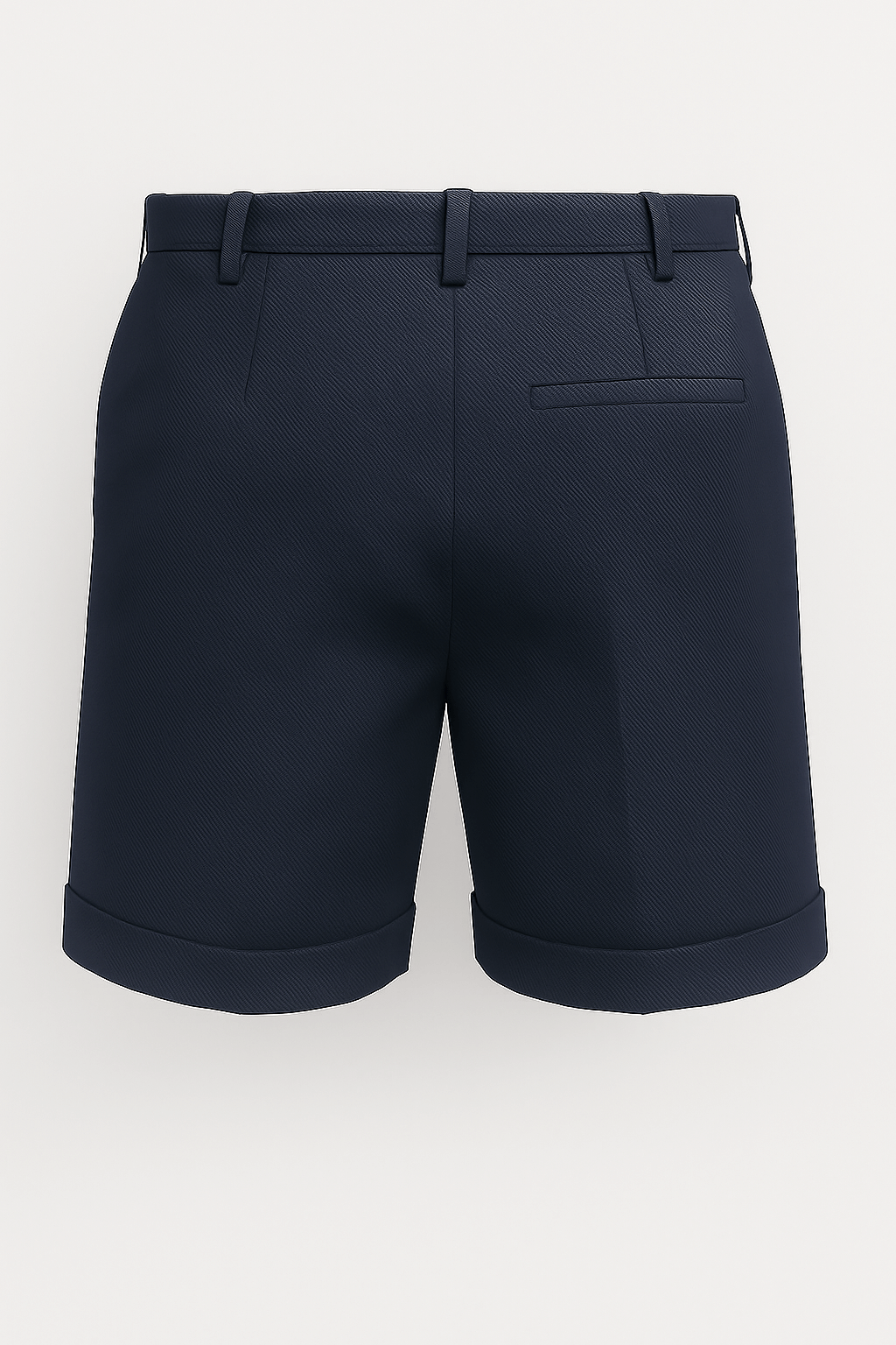 Men's Shorts with Pleats and Pockets – Navy Blue and Versatile
