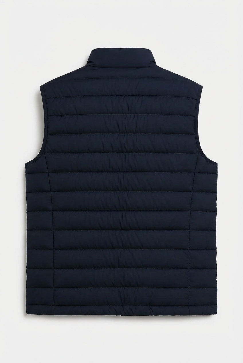 Premium Men's Navy Blue Puffer Vest