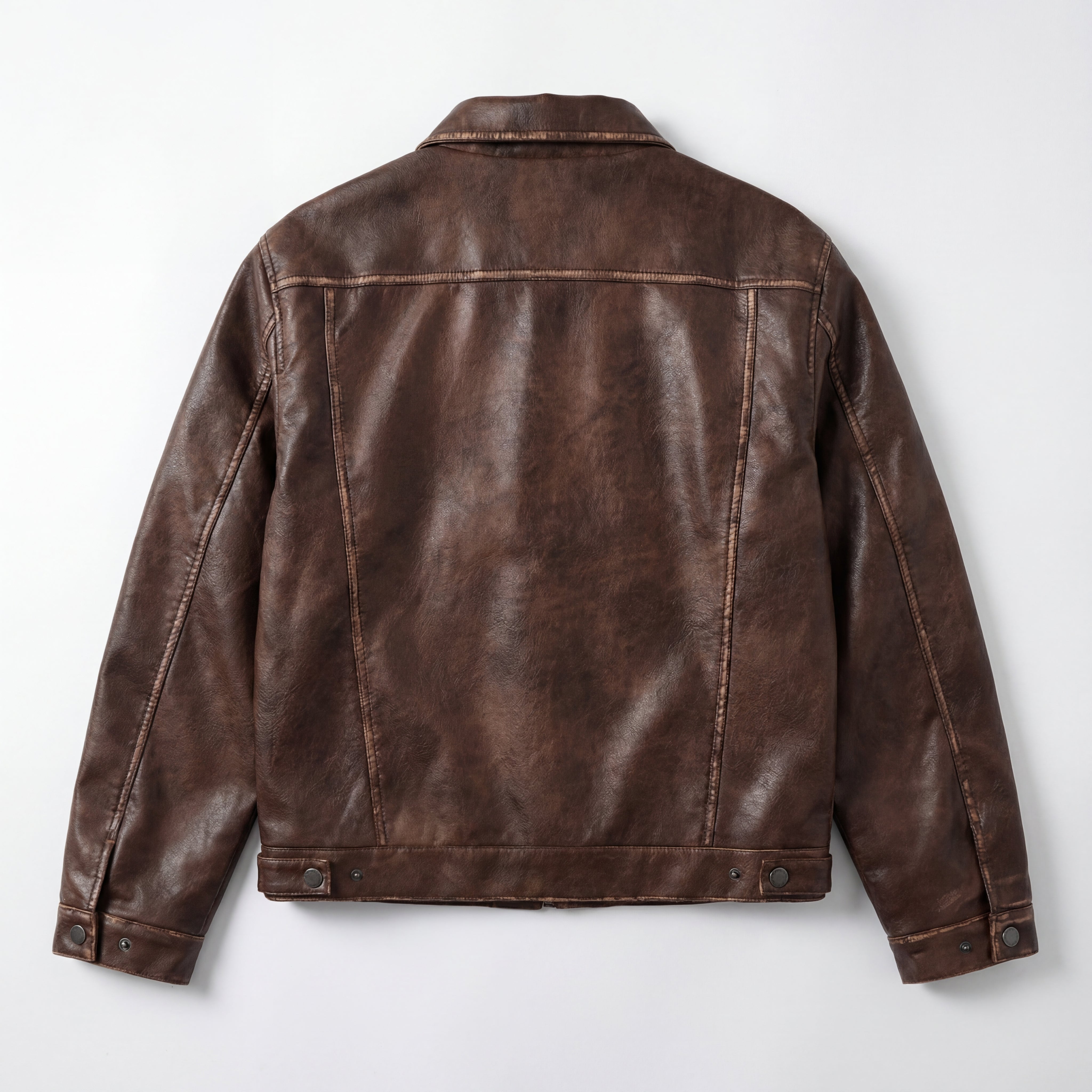 Vintage Brown Leather Jacket