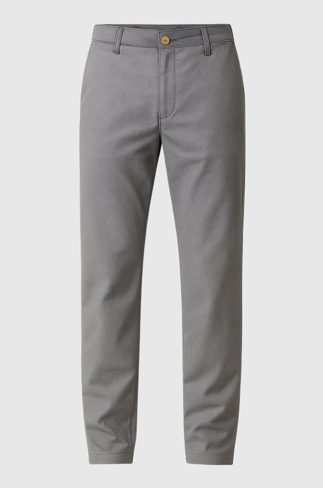 Trousers – Straight Fit Cotton with Stretch – Gray – Four Seasons – Office & Casual