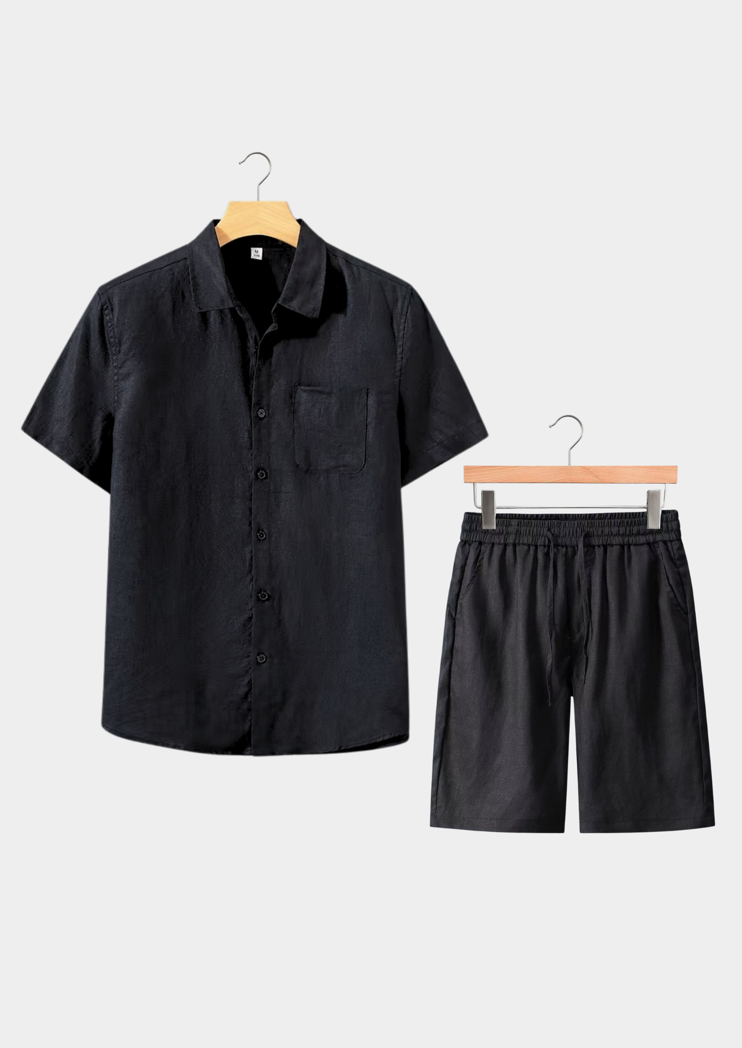 Monaco BLACK SUMMER SHORTSLEEVE SET