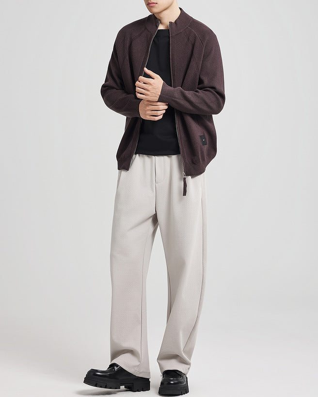 Spliced Pit Texture Knit