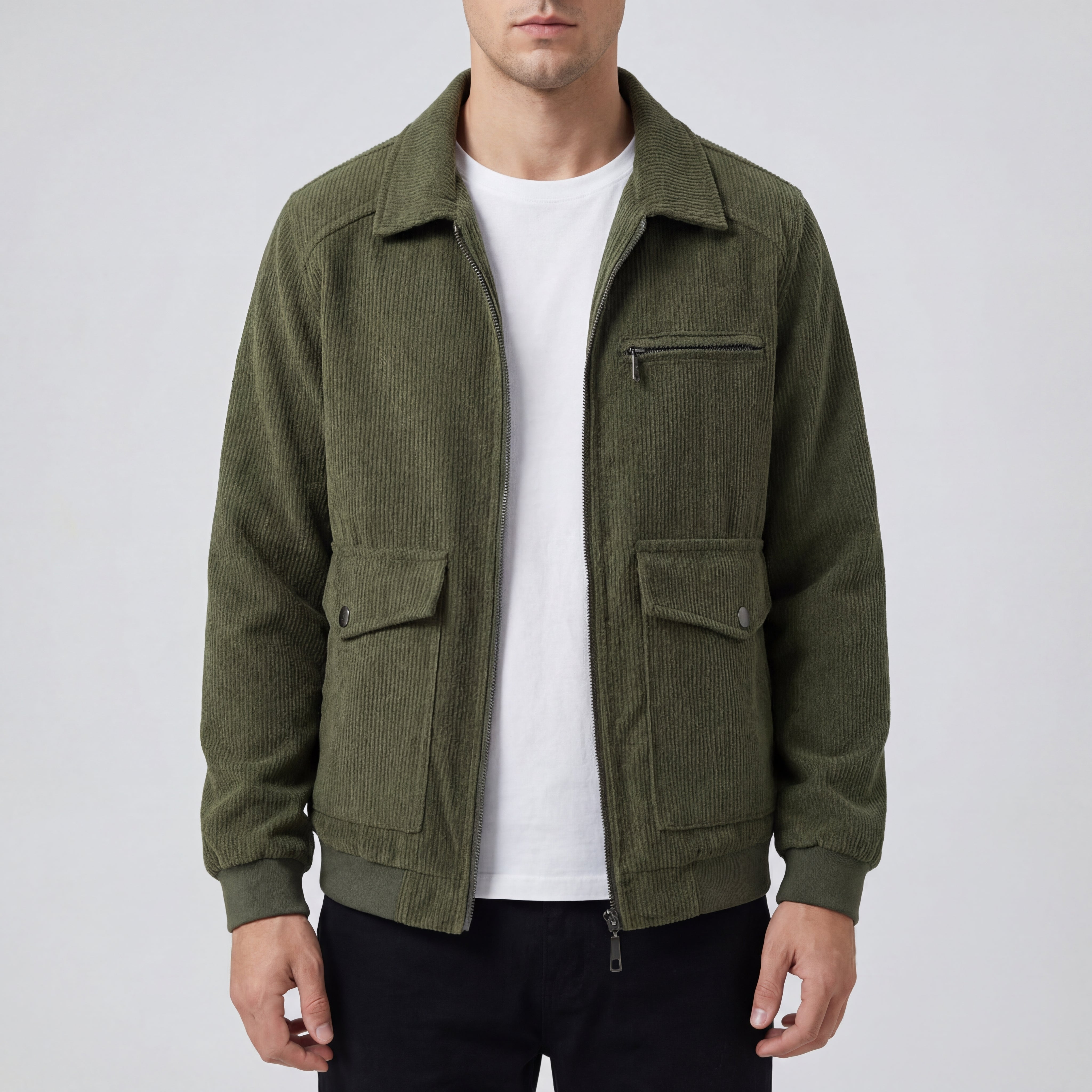 Corduroy Army Green