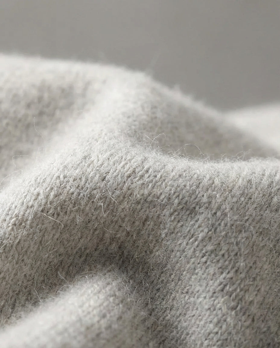 Chamberlain Wool Quarter Zip Polo - Gray