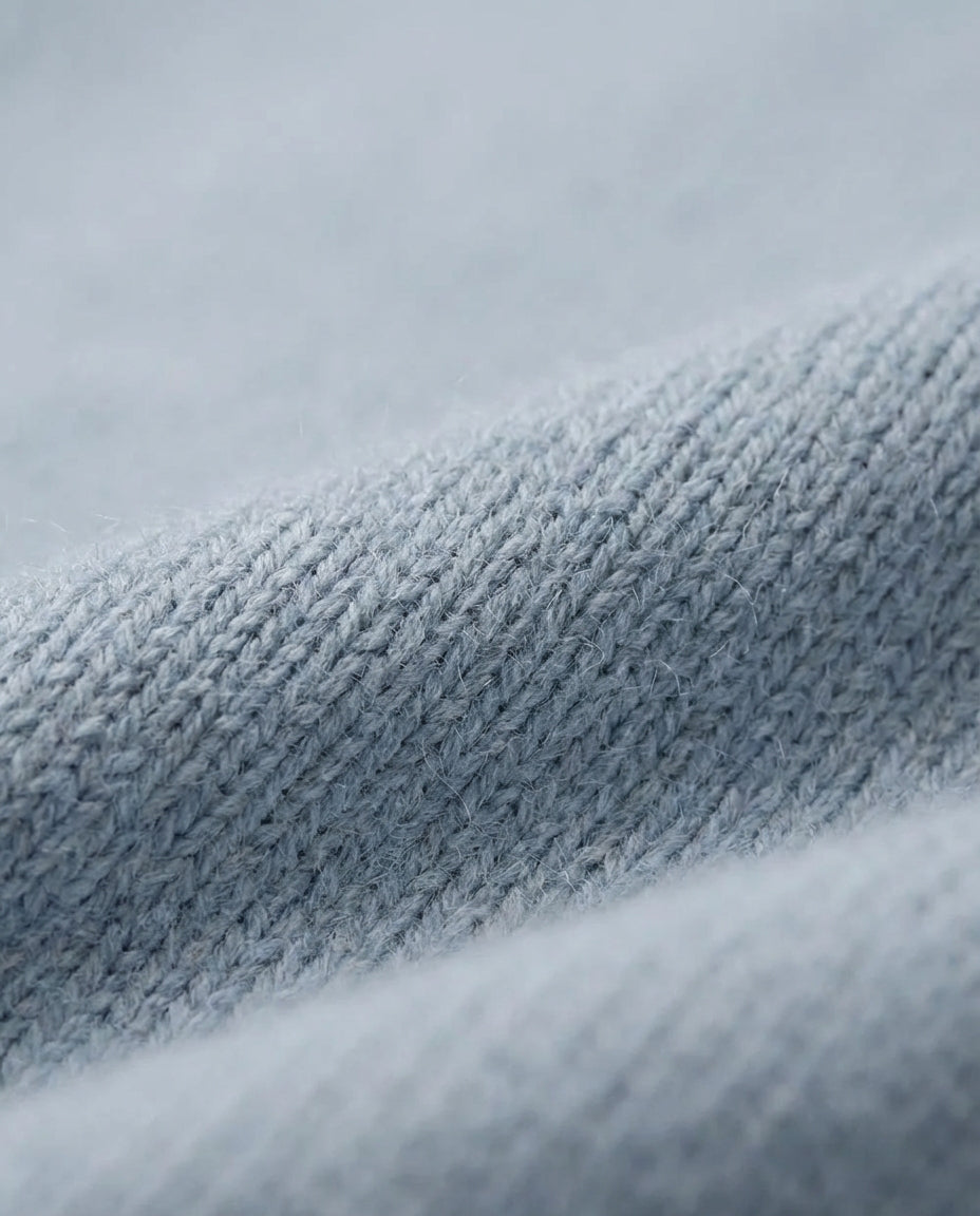 Marceau Textured Lightweight Knit Pullover - Blue