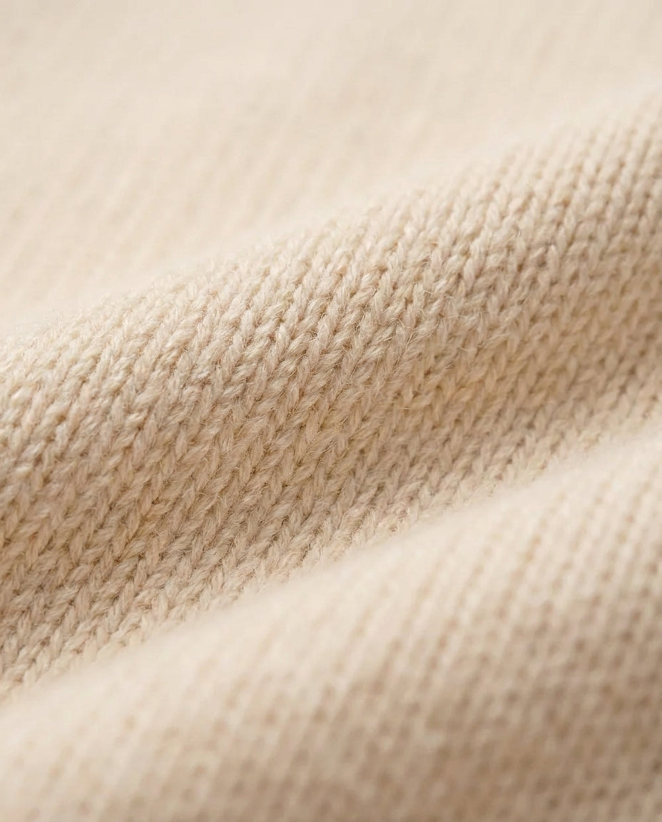 Marceau Textured Lightweight Knit Pullover - Beige