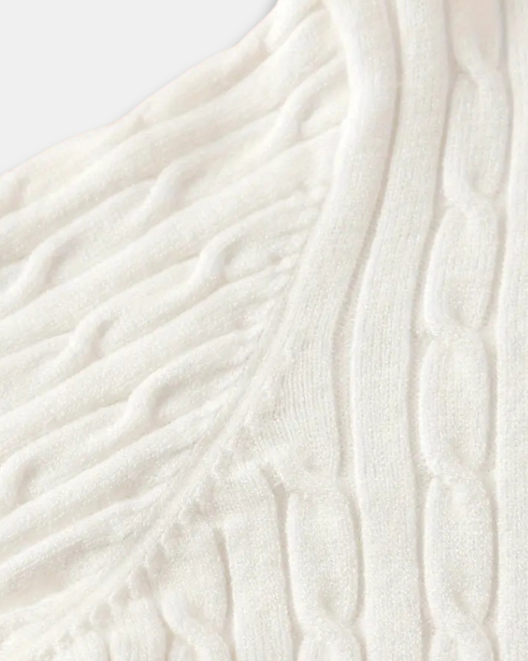 The Old Money Quarter Zip Knit - White
