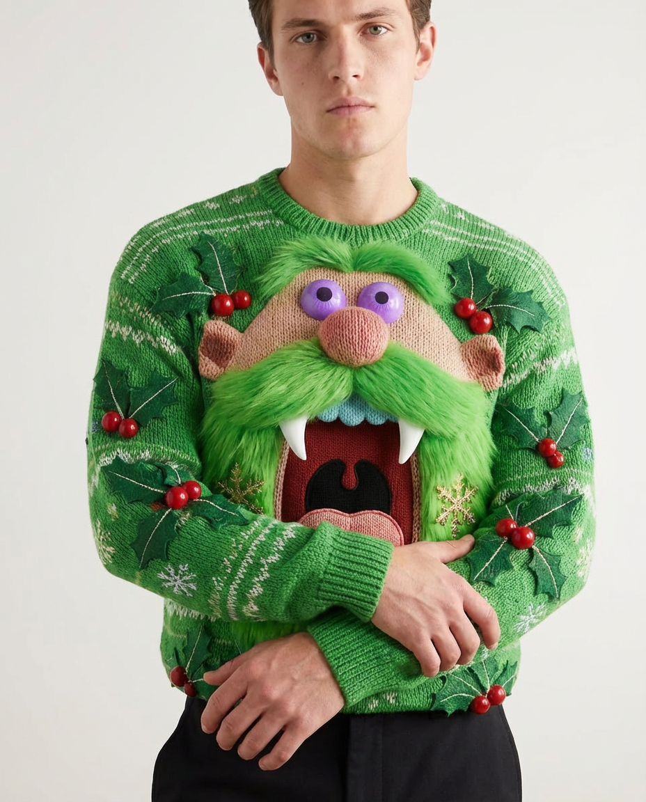 Santa Vampire Crewneck Sweater