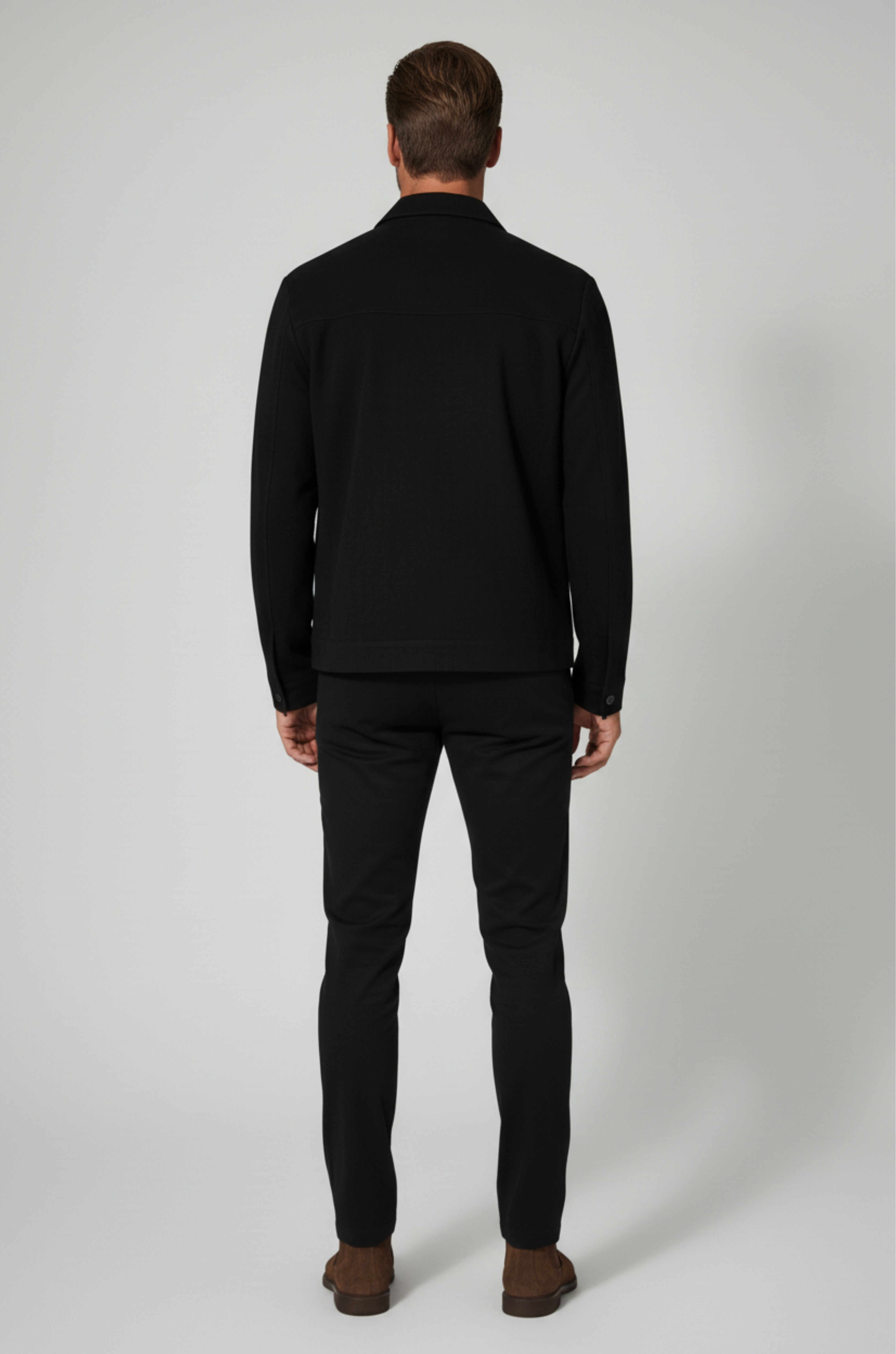 Black Suede Jacket for Men – Modern Casual Outerwear