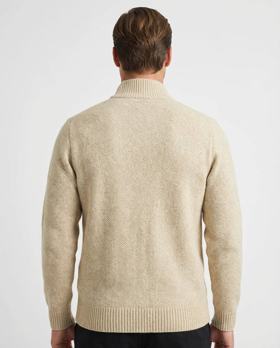 Milan Full-Zip Everyday Winter Vest - Beige