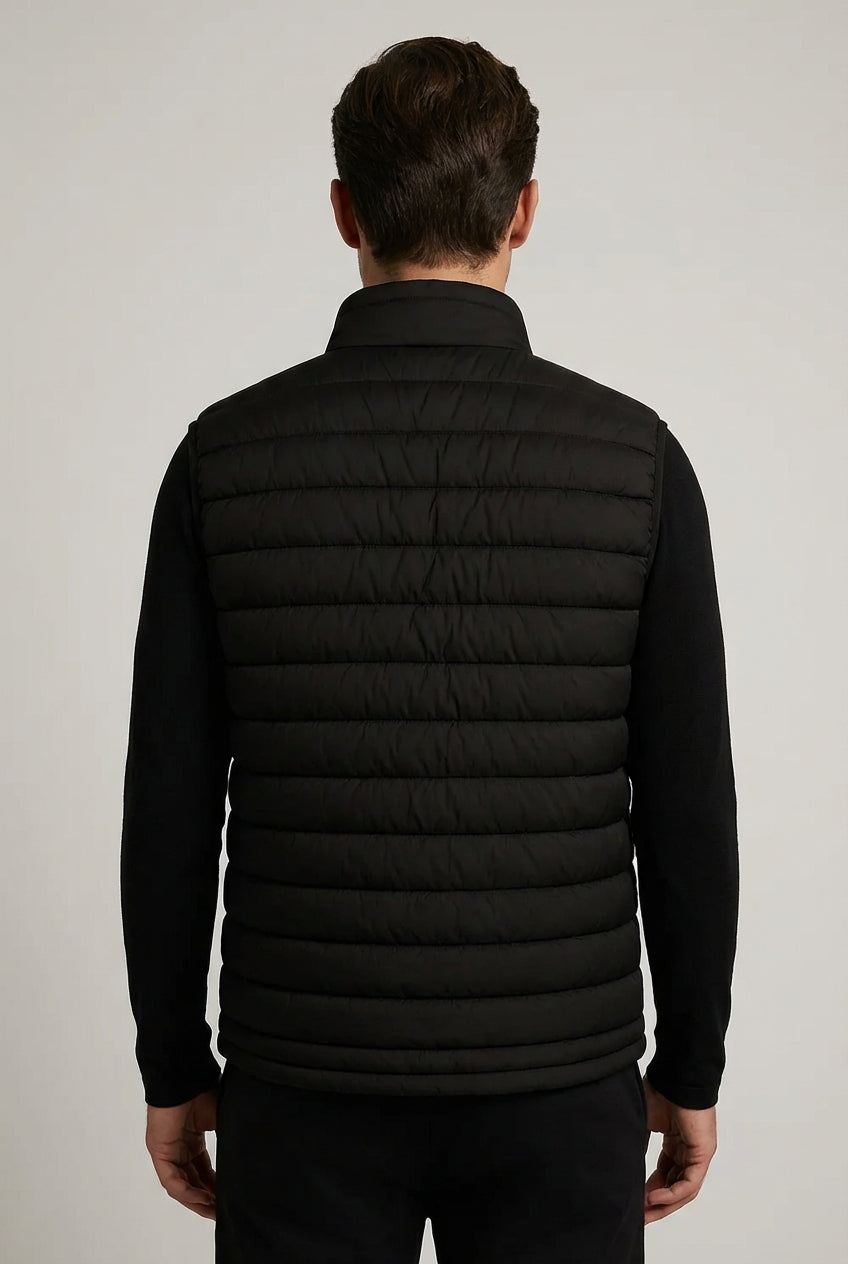 Premium Men's Black Puffer Vest