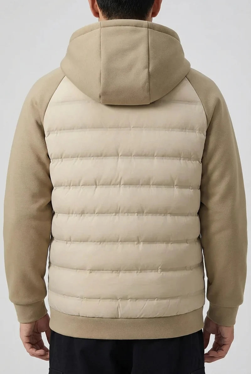 Loose Fit Down Jacket with Hood