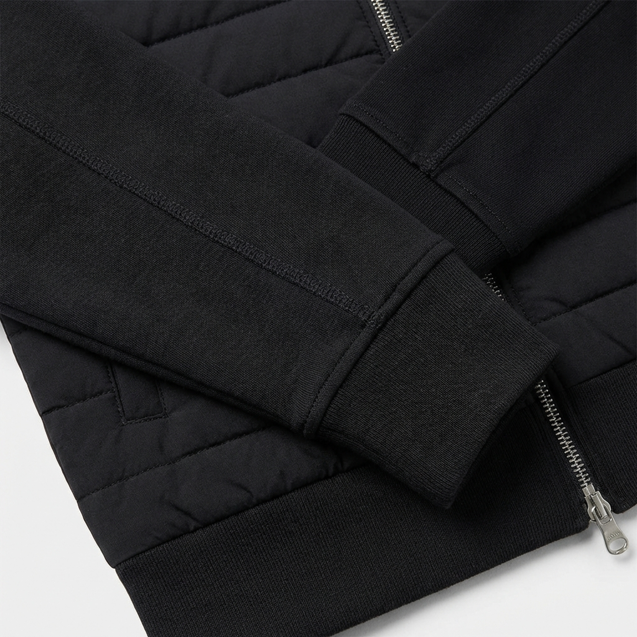 Modern Insulated Winter Jacket Black