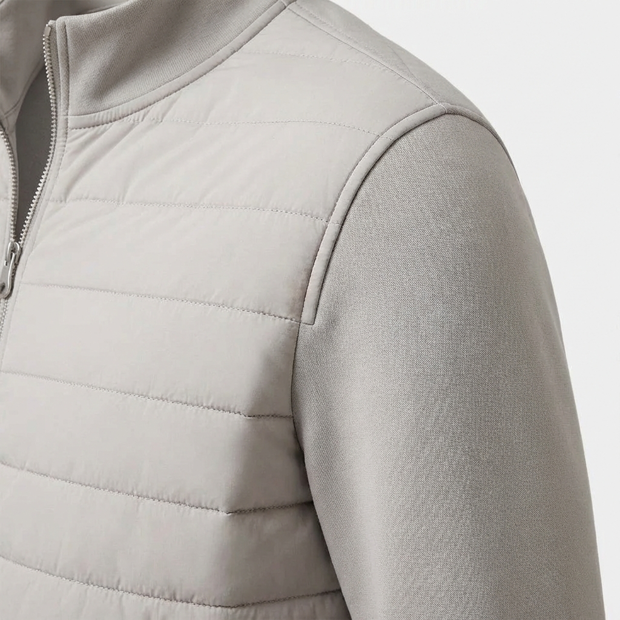 Modern Insulated Winter Jacket - Gray