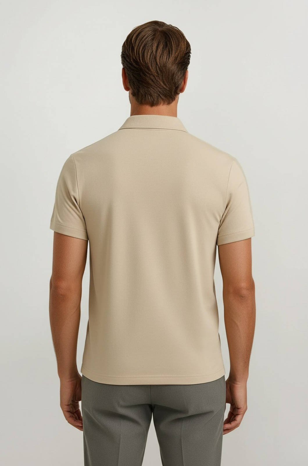 Men's Polo Shirt in Technical Fabric Slim Fit