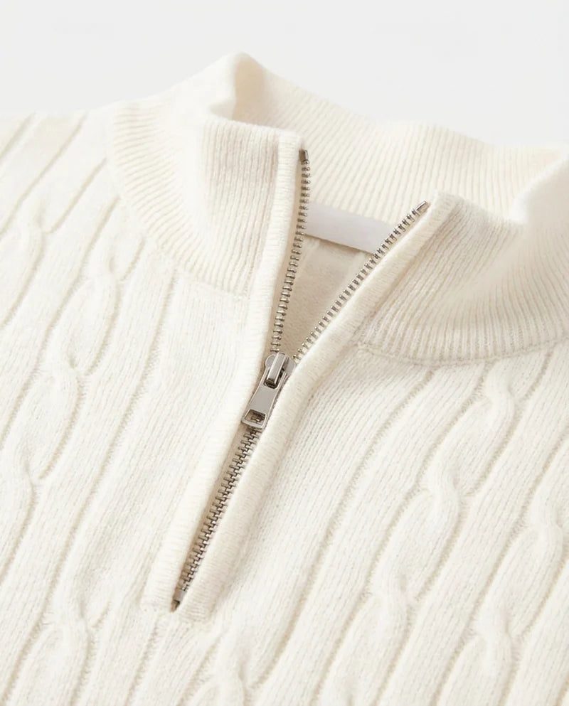The Old Money Quarter Zip Knit
