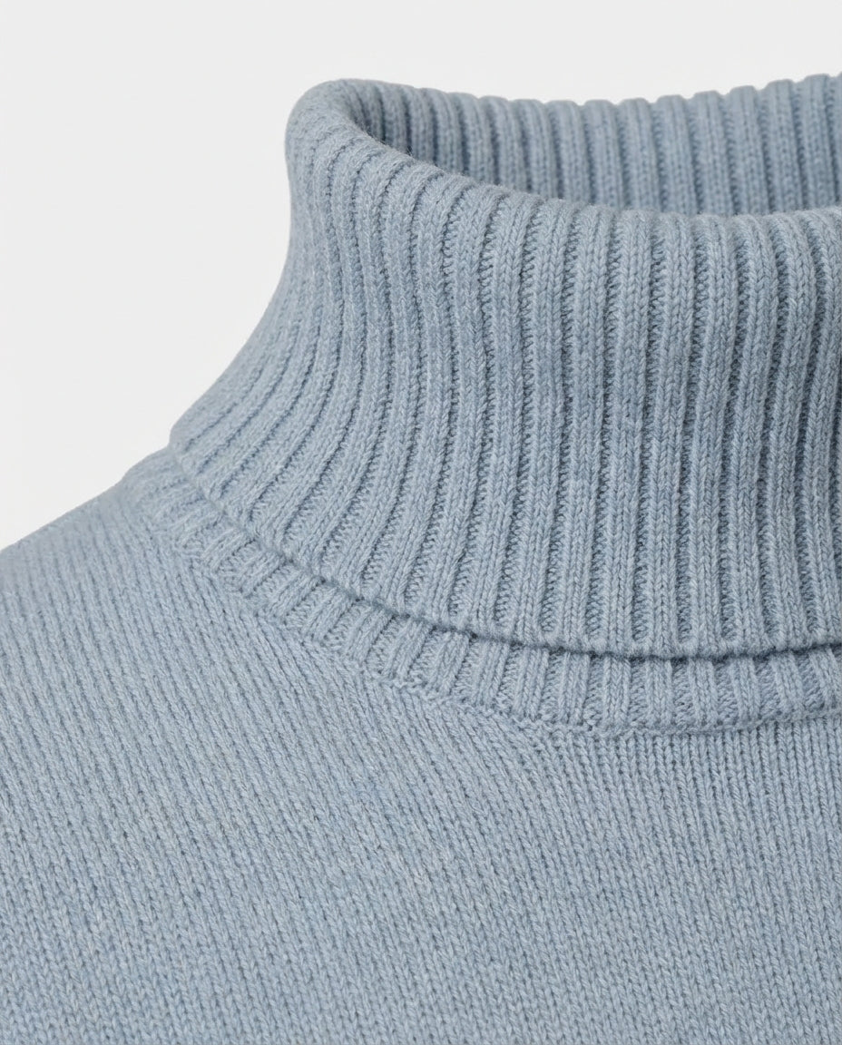 Marceau Textured Lightweight Knit Pullover - Blue
