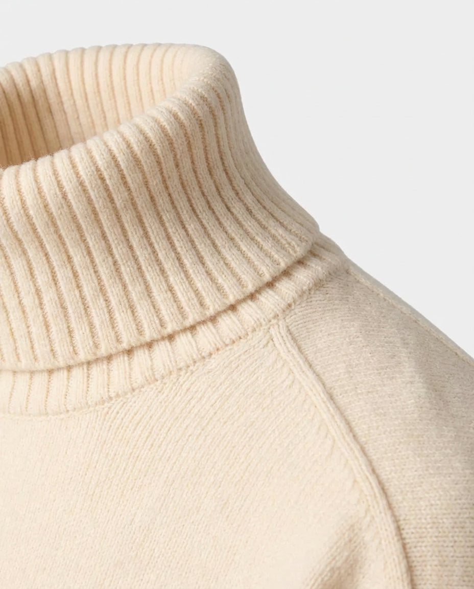 Marceau Textured Lightweight Knit Pullover - Beige