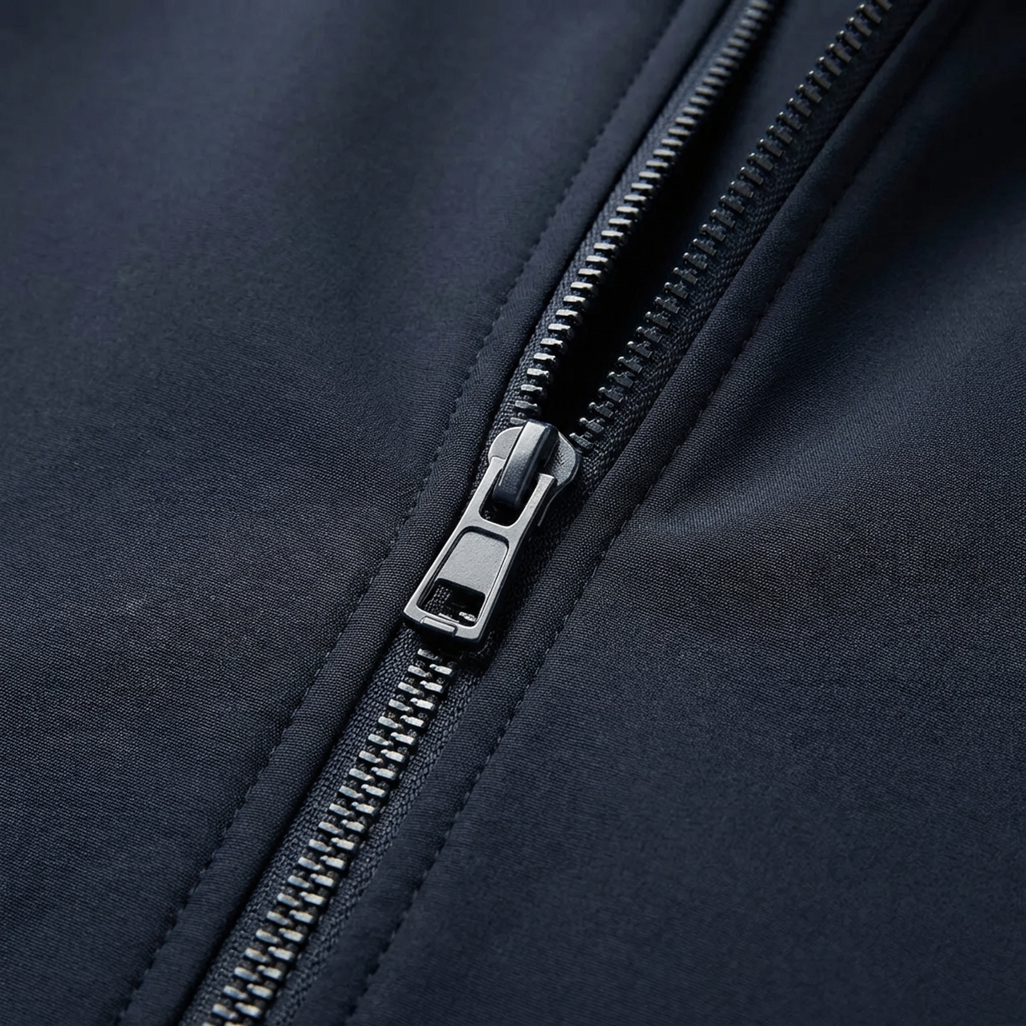 Classic Dark Blue Bomber Jacket