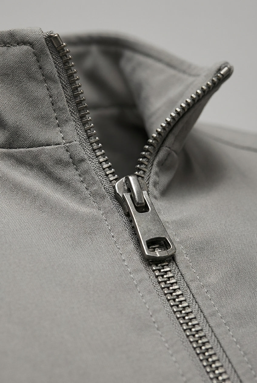 Classic Gray Bomber Jacket