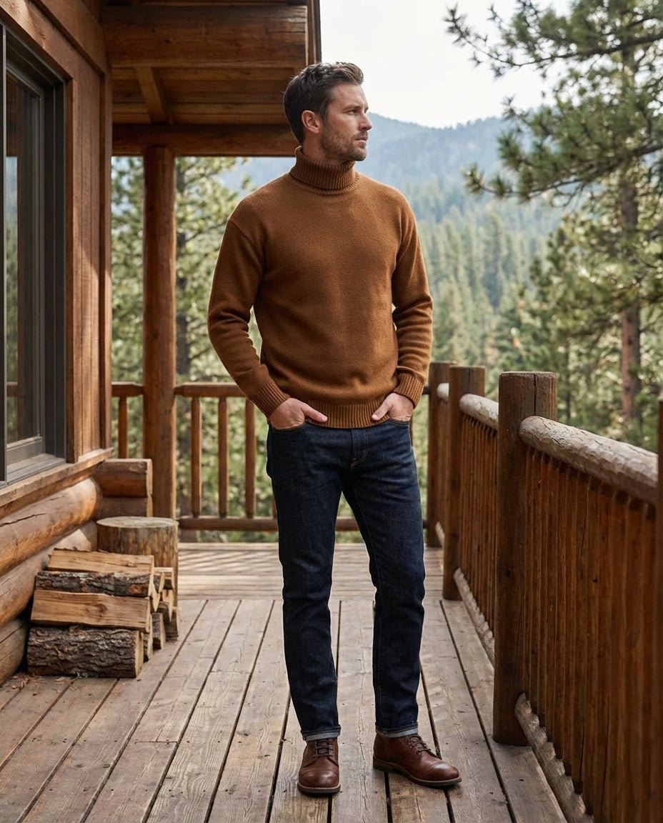 Marceau Textured Lightweight Knit Pullover - Brown