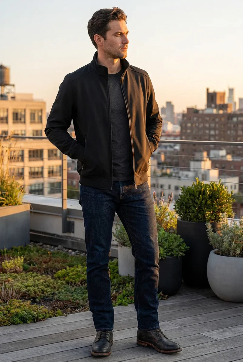 Classic Gray Bomber Jacket