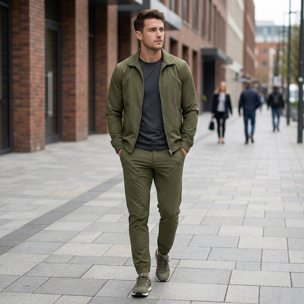 Olive Dynasty Tech Suit