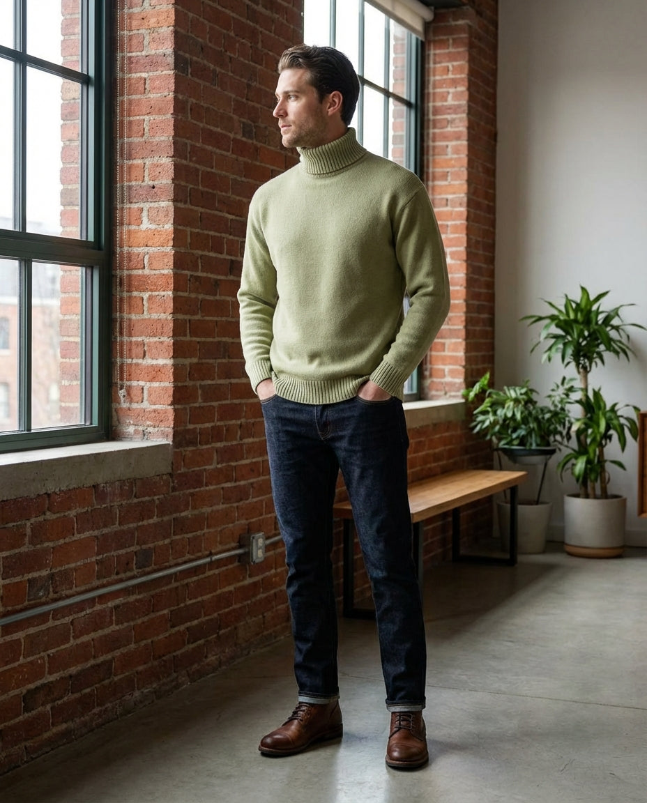 Marceau Textured Lightweight Knit Pullover - Green