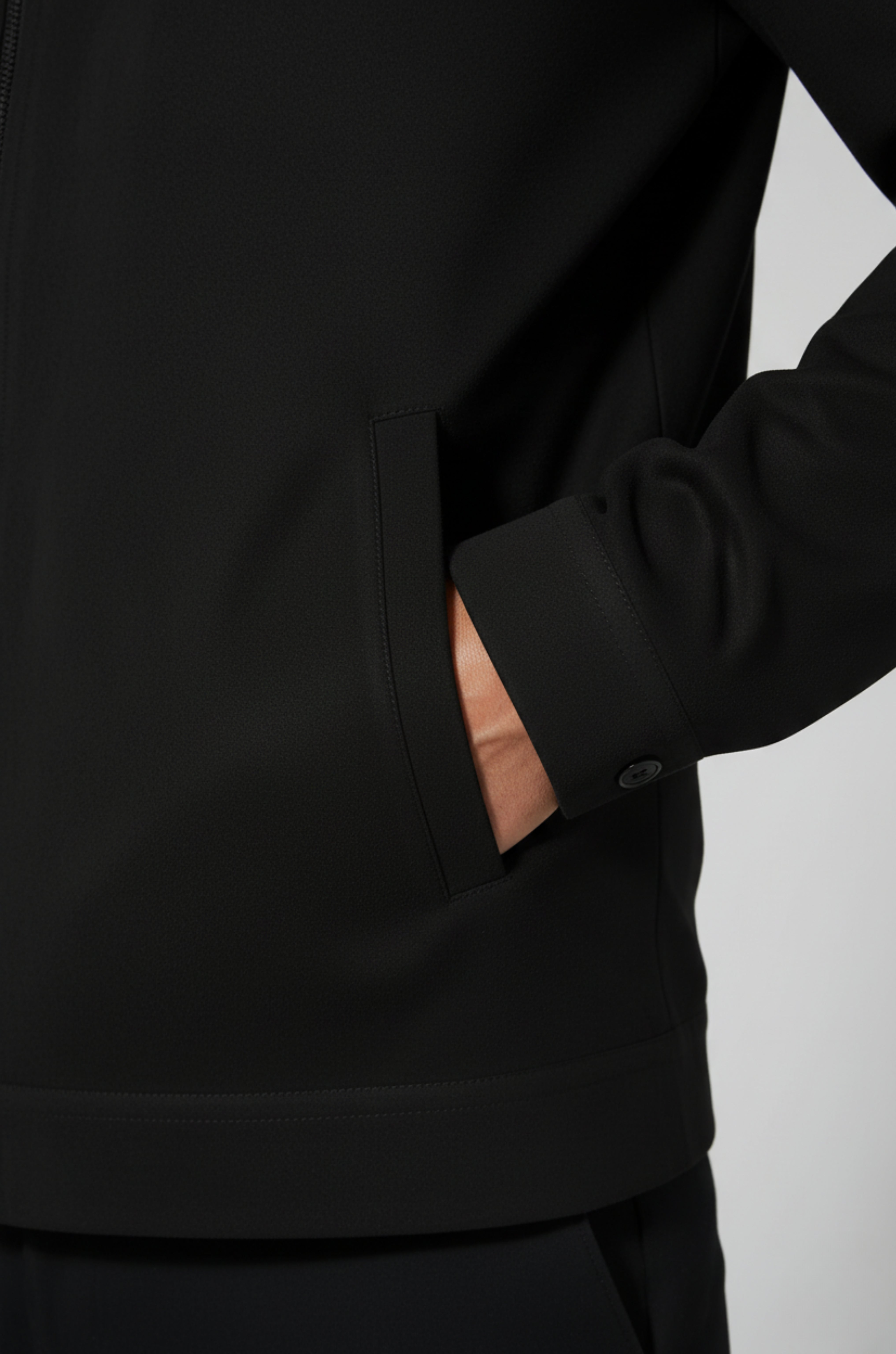 Black Suede Jacket for Men – Modern Casual Outerwear