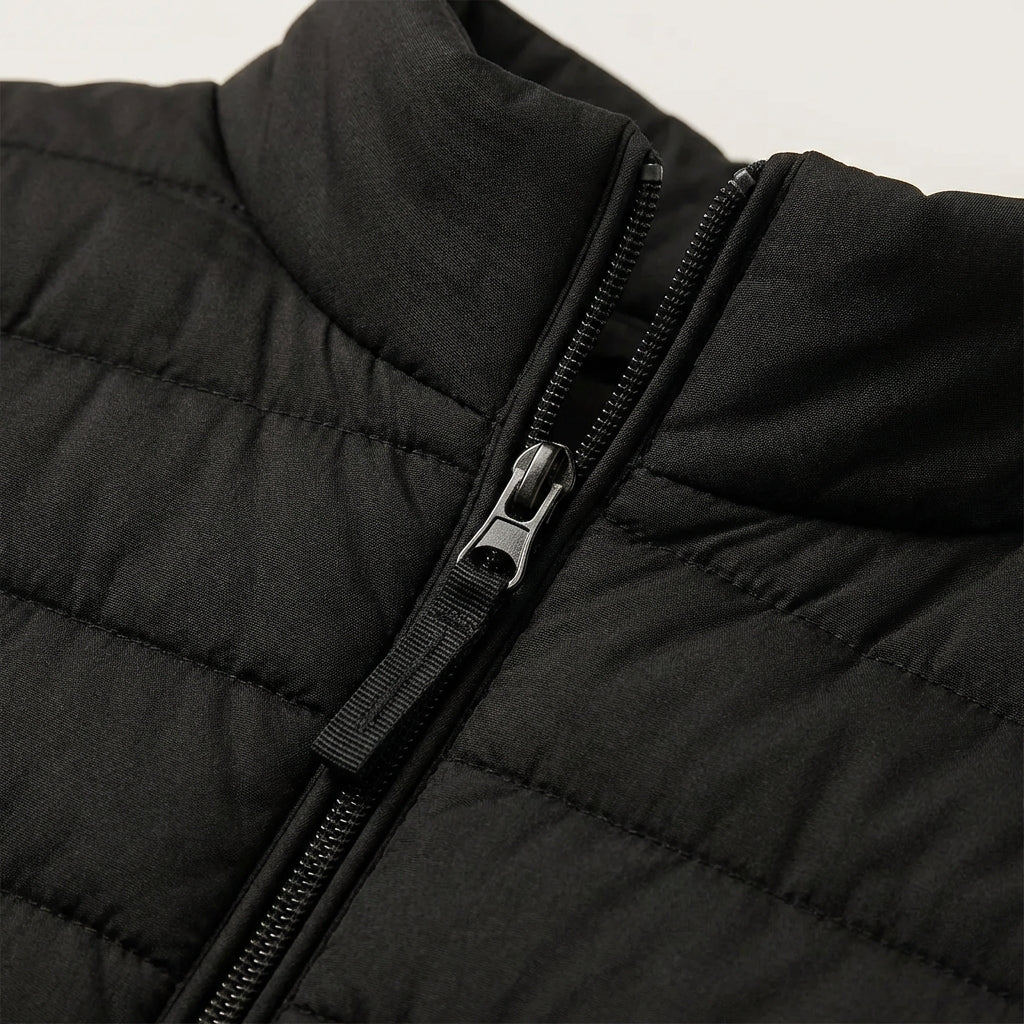 Premium Men's Black Puffer Vest