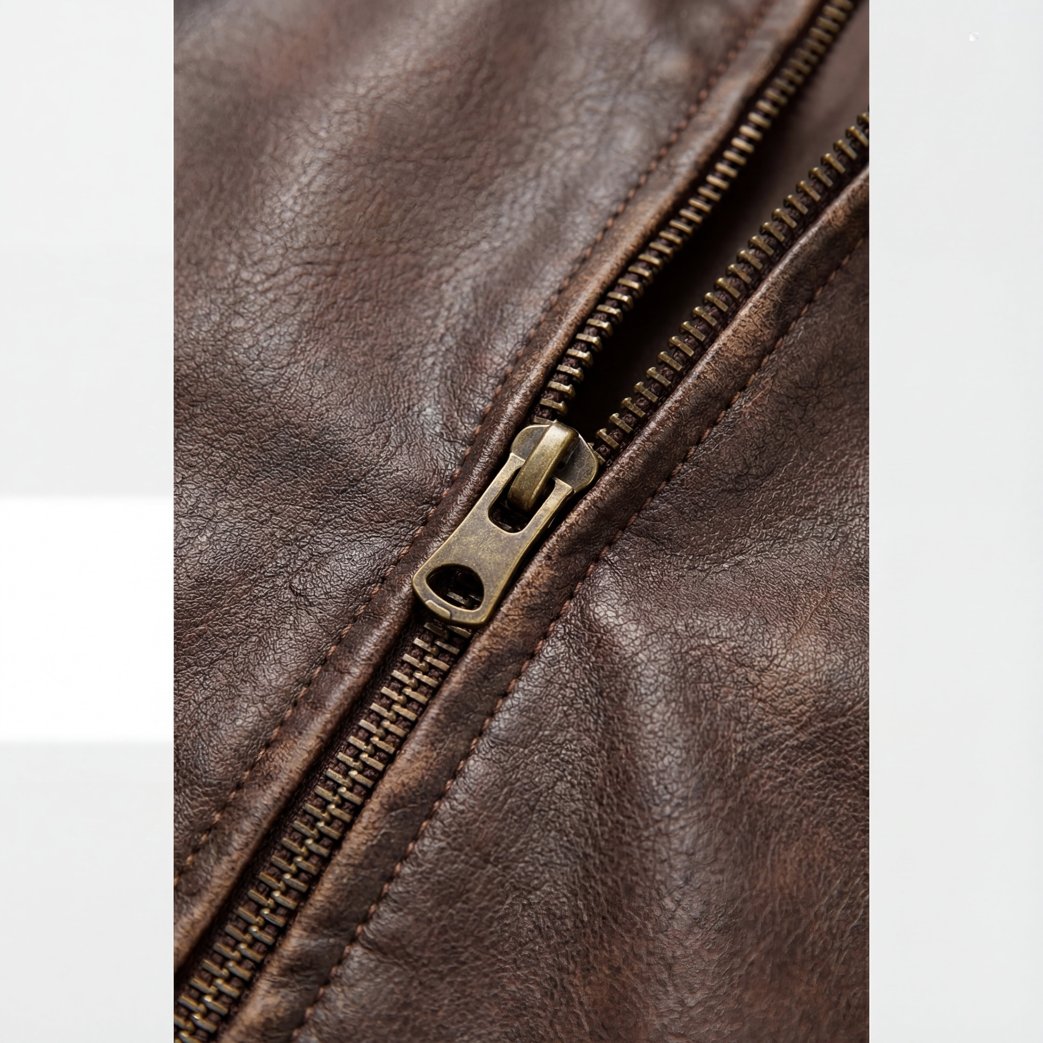 Vintage Brown Leather Jacket