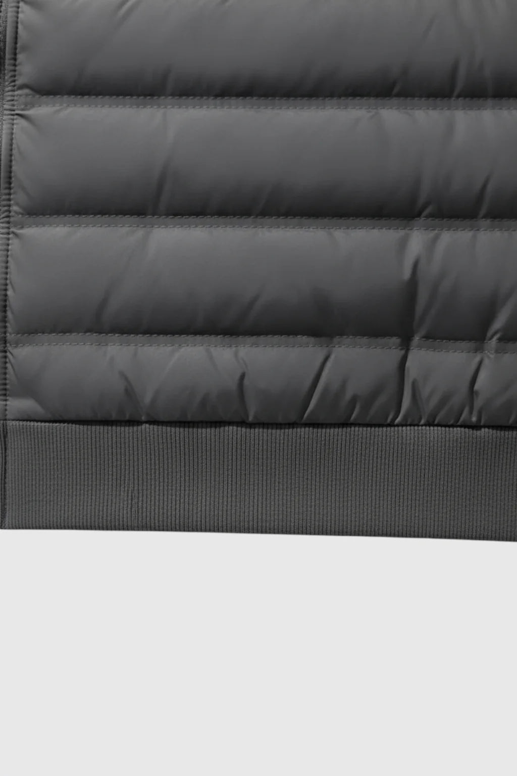 Loose Fit Down Jacket with Hood – Charcoal Gray