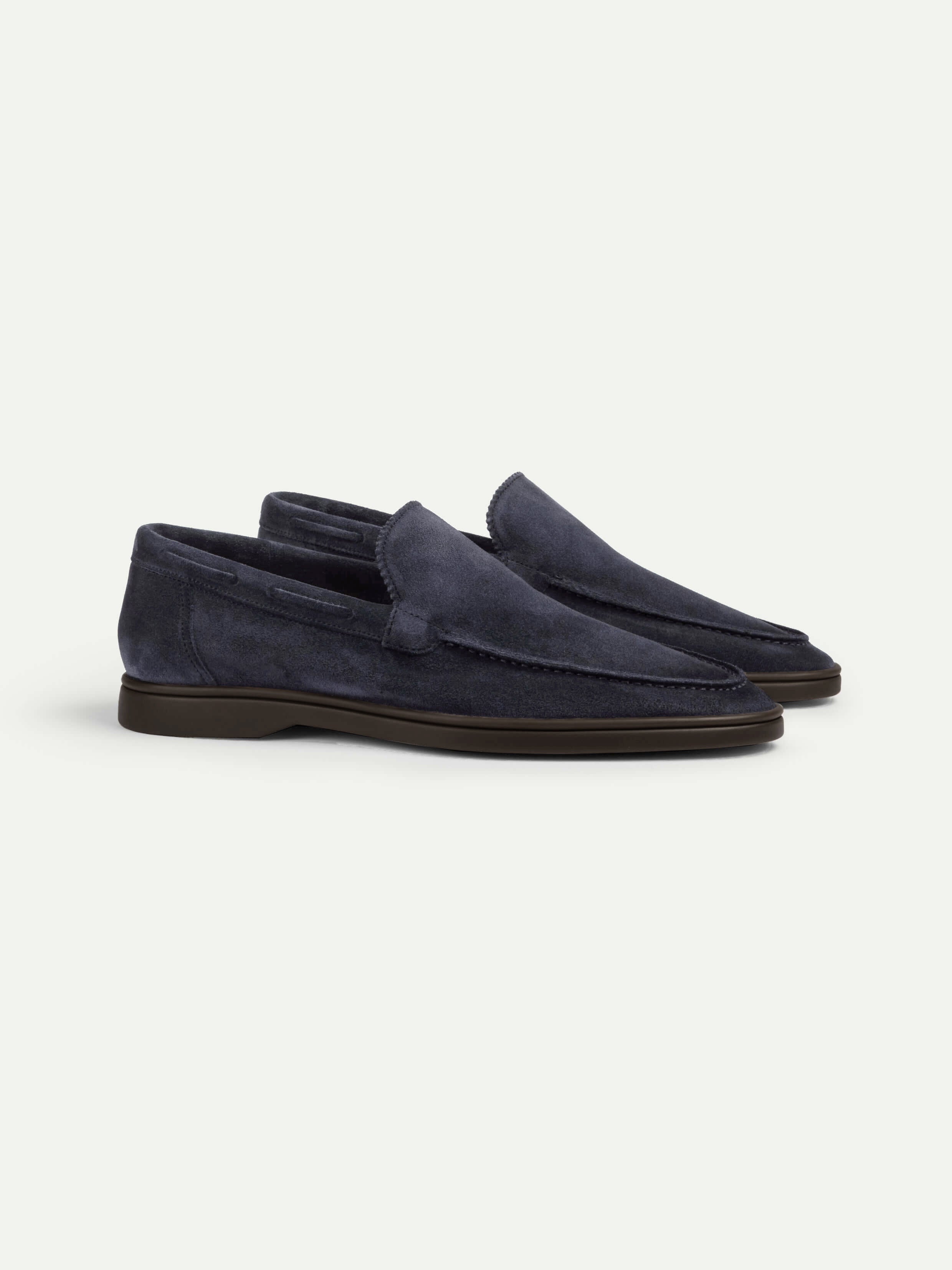 Two-Tone Navy Loafers
