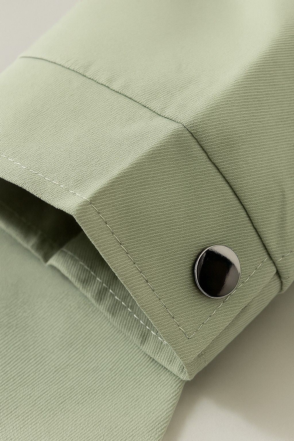 Lightweight Twill Jacket for Men – Pea Green – Regular Fit