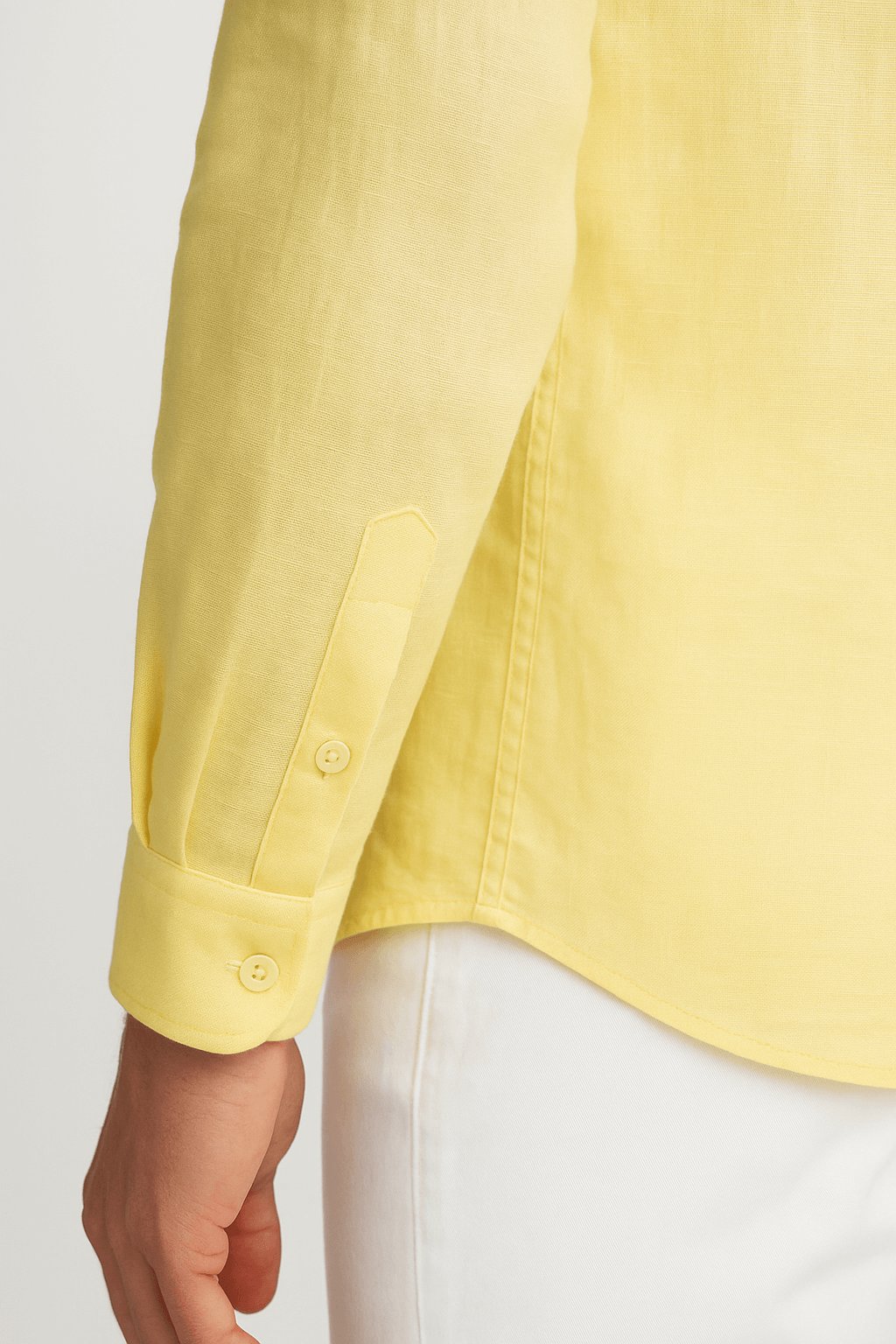 Monaco Linen Shirt – Light Yellow
