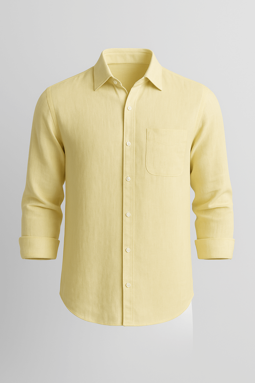 Monaco Linen Shirt – Light Yellow