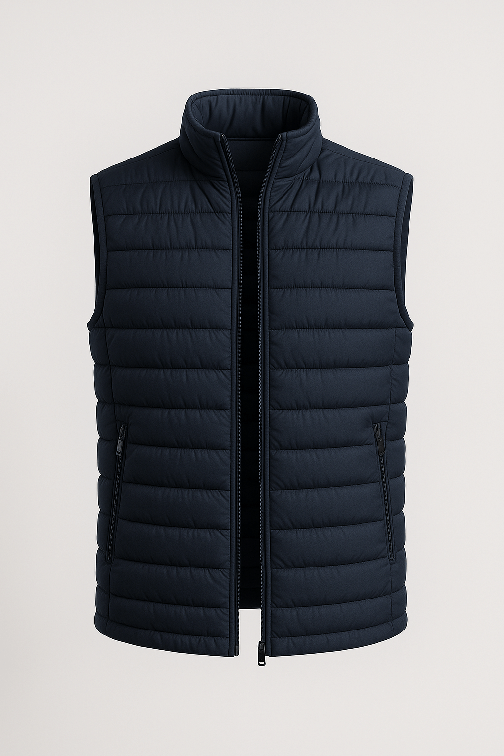 Premium Men's Navy Blue Puffer Vest