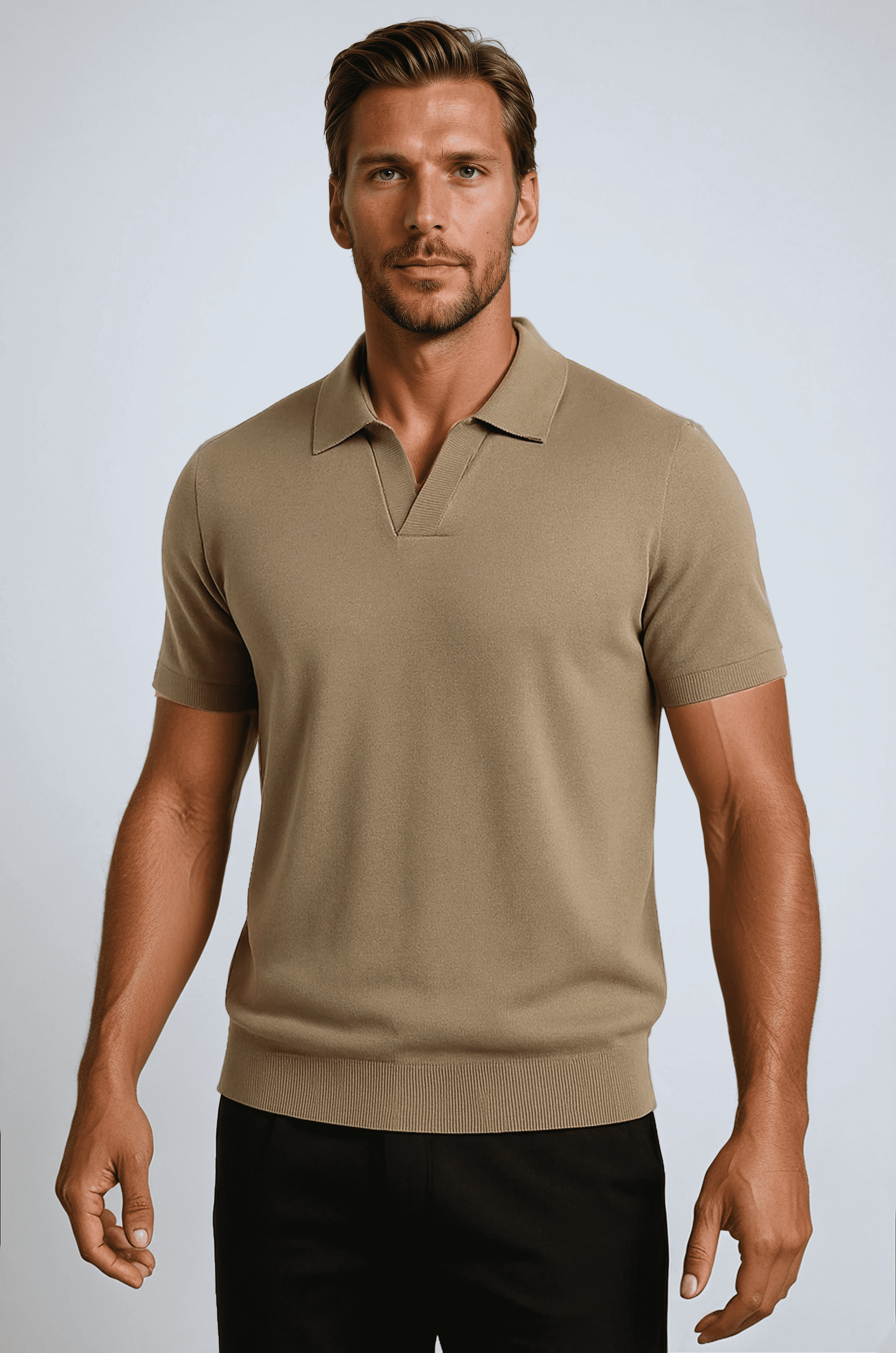 Polo Shirt Men in Technical Fabric Slim Fit